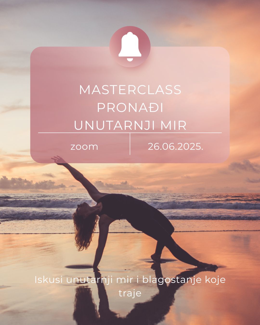Pink and Orange Modern Calm Yoga Instagram Post